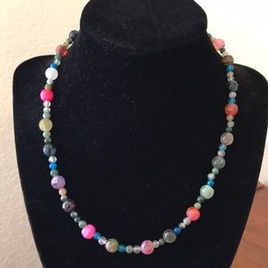 Pretty Boho semi precious stone necklace